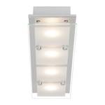 Plafonnier LED World II Verre / Acier - Nb d'ampoules : 4