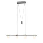 LED-hanglamp Betsy glas/staal - 4 lichtbronnen