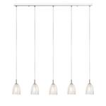 Hanglamp Malt II glas/ijzer - 5 lichtbronnen