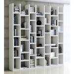 Libreria Emporior II Bianco lucido - Larghezza: 211 cm