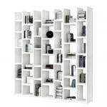 Libreria Emporior II Bianco lucido - Larghezza: 211 cm