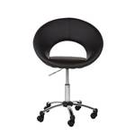 Chaise pivotante de bureau Frieder I Imitation cuir - Noir