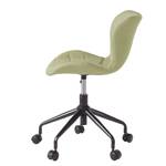 Chaise de bureau Harmi Tissu / Métal - Beige vert