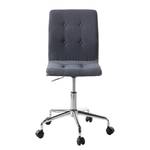 Chaise de bureau Troon Tissu / Chrome - Gris foncé / Gris clair