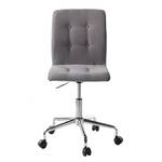 Chaise de bureau Troon Tissu / Chrome - Gris clair / Gris foncé