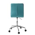 Chaise de bureau Troon Tissu / Chrome - Turquoise / Gris foncé