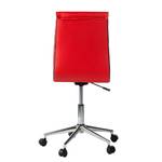 Chaise de bureau Marilyn Imitation cuir - Rouge