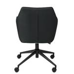 Chaise de bureau pivotante NICHOLAS Tissu / Métal - Tissu Cors: Anthracite - Noir
