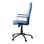 Chaise de bureau Norra Tissu / Matériau synthétique - Bleu glacier