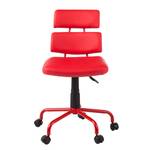 Chaise de bureau Pala Imitation cuir / Métal - Rouge