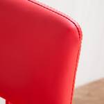 Chaise de bureau Pala Imitation cuir / Métal - Rouge