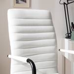 Chaise de bureau Waledas I Imitation cuir / Métal - Blanc / Noir