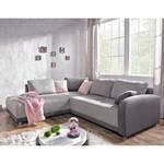 Ecksofa Farfalla Webstoff Longchair davorstehend links