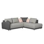 Ecksofa Farfalla Webstoff Webstoff - Longchair davorstehend rechts