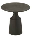 Table gigogne rond aluminium noir Noir - Métal - 17 x 33 x 26 cm