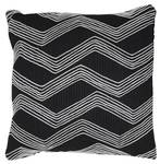 Dekokissen MACKEY Schwarz - Textil - 45 x 10 x 45 cm