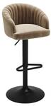 Tabouret de bar DORALIZ Lot de 2 Beige - Textile - 52 x 105 x 54 cm