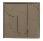 Wandbild Quadratisch Fiona Grün - Holzwerkstoff - Holz teilmassiv - 70 x 100 x 5 cm