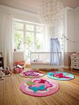 Kinderteppich Butterfly Party Pink - Textil - 150 x 10 x 150 cm