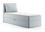 Boxsprinbett Einzelbett Pinet Mini Hellgrau - Breite: 80 cm