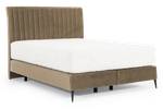 Boxspringbett BASALIC Ecru - Breite: 140 cm