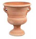 Schale Vase TERRACOTTA TOSCANA Braun - Keramik - Stein - 47 x 53 x 47 cm