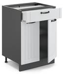 Meuble cuisine Fame-Line 36052 Anthracite - Blanc neige