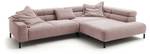 Ecksofa DELIA Pink - Breite: 312 cm - Armlehne davorstehend rechts - Ecke davorstehend rechts