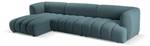 modulares Ecksofa HARRY 5 Sitzplätze Pastellblau