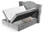 Boxspringbett Royal Grau - Breite: 180 cm