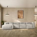 Ecksofa BUFFO 6-Sitzer Creme - Breite: 377 cm - Armlehne beidseitig montierbar - Ecke davorstehend links - Ottomane davorstehend links