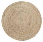 Tapis rond JUTERON Beige - Fibres naturelles - 80 x 4 x 80 cm