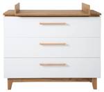 Set de chambre bébé Finn 3 pcs Blanc - Bois manufacturé