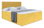 Boxspringbett PRESTON Gelb - Breite: 140 cm - H4