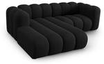 modulares Ecksofa LUPINE 3 Sitzplätze Schwarz