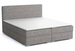 Boxspringbett Doppelbett Soler Hellgrau - Breite: 180 cm