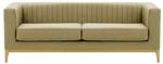 Dreisitzer-Sofa Slender Wood Dunkelgelb