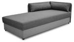 Einzelbett Dallas Grau - Holzwerkstoff - 82 x 74 x 182 cm