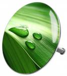 Badewannenstöpsel Green Leaf Grün - Metall - 8 x 10 x 10 cm