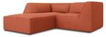 Ecksofa RUBY 3 Sitzplätze Hochglanz Rot