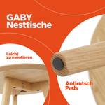 Runde Nesting Tische - GABY Braun - Eiche Dekor