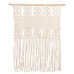 Suspension murale en tissu LAHRI Beige - Blanc - Fibres naturelles - 84 x 118 x 1 cm