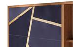 Sideboard BS2 Walnuss Blau - Holzwerkstoff - 125 x 98 x 48 cm