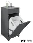 Wäscheschrank BZR21-DG Grau - Breite: 40 cm