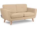 TAGIO II Sofa 2 Personen Weiß - Massivholz - 153 x 80 x 88 cm