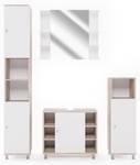 Salle de Bain Fynn 4 pcs. Imitation chêne de Sonoma - Blanc - 60 x 54 x 32 cm