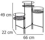 Metall Blumenst盲nder mit aus 3 Ablagen