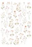 Wandtattoo Feldblumen D156119 Naturfaser - Textil - 33 x 48 x 48 cm