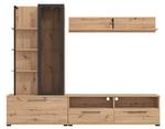 Mur TV DUBLIN Beige - Bois manufacturé - 35 x 183 x 229 cm