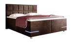 Boxspringbett Lea Braun - Breite: 180 cm - H4